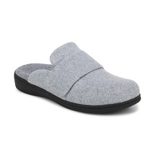 Vionic Gemma II Mule Slippers   Light Grey Flannel