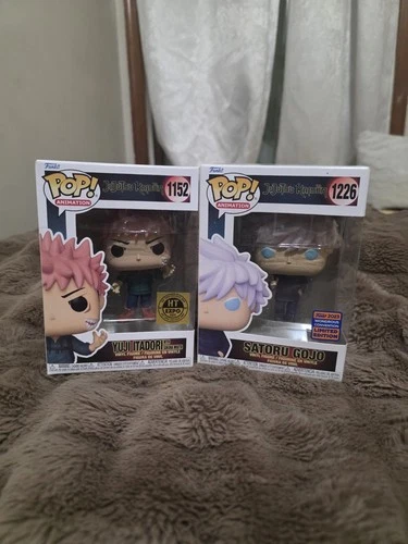 Funko Pop! Jujutsu Kaisen #1226 Satoru Gojo, WonderCon & Yuji Itadori HT EX