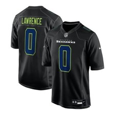 Seattle Seahawks DeMarcus Lawrence #0 Nike Black Carbon Fashion NFL Game Jersey