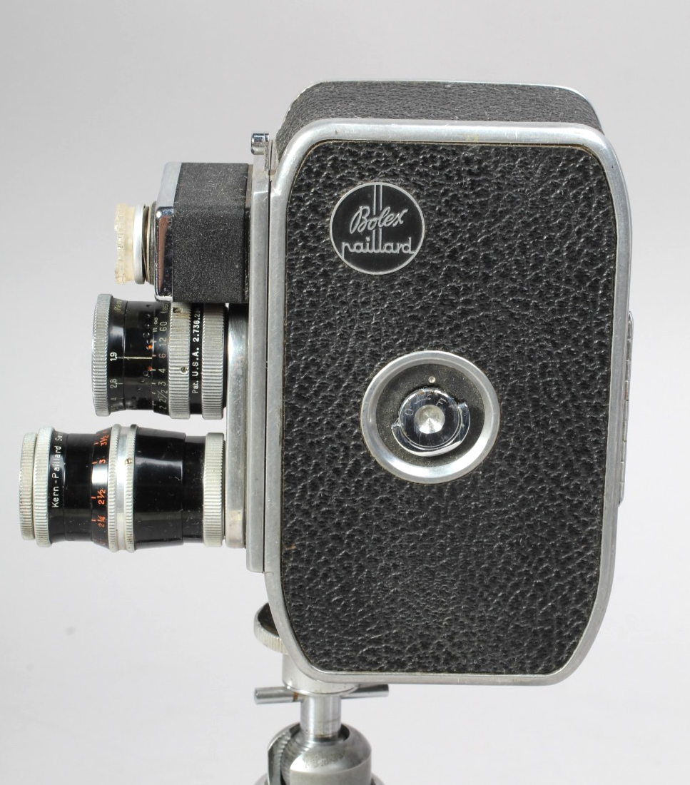BOLEX B8L REGULAR 8MM MOVIE CAMERA W KERN 13MM 1.9 & 36MM 2.8