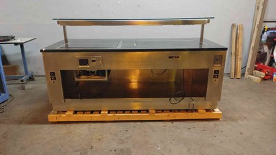 7'4'' Hatco Glo-Ray Galley Heated Serving Station & Shelf