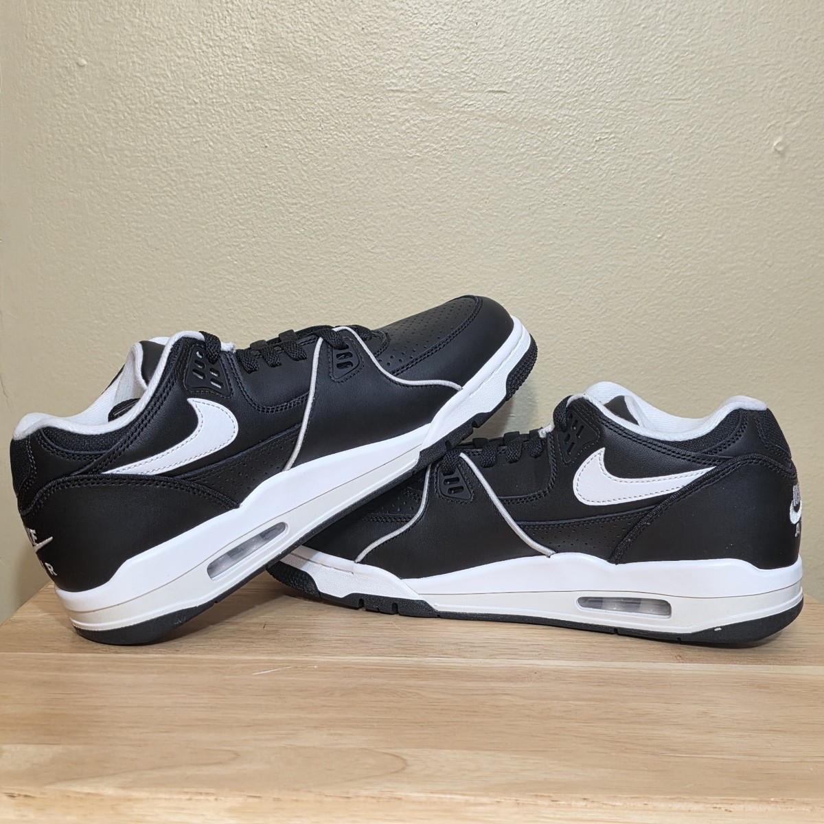 Nike Air Flight '89 Low Oreo Black White FZ3045-002 Men's Size