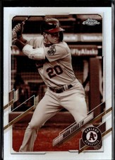 2021 Topps Chrome #37 Mark Canha Sepia Refractor