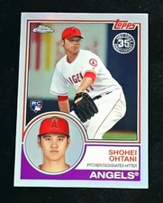 2018 Topps Chrome Shohei Ohtani Refractor 35th Anniversary 1983 Rookie  #83T-6 