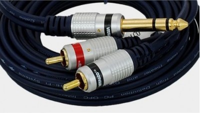 5902887070815 Kabel audio wt.Jack 6,3 stereo/2xwt.RCA MK82 10m MULTIPROJECT