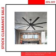 84 Inch Industrial Ceiling Fan 6 Speed Remote Control Garage