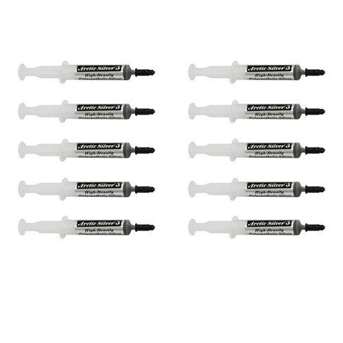 Arctic Silver 5 High-Density Polysynthetic Thermal Compound AS5-12G, Pack Of 10