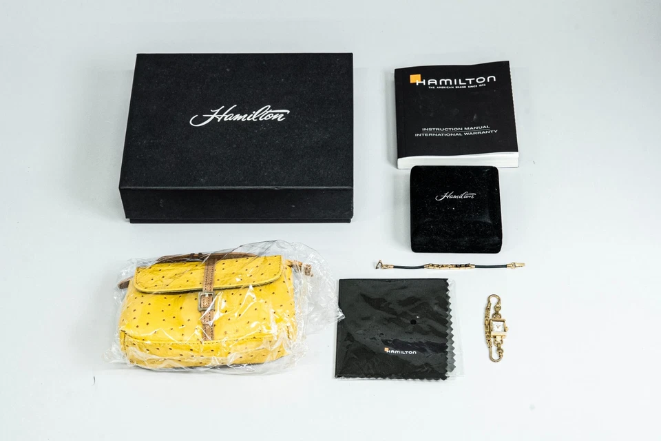 No Tariffs *Full Set* Hamilton American Classic H312310 Quartz Gold 15mm Women's - Image 2 of 4