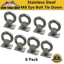 8x Eye Bolt Channel Nut Tie Down Kit Fit Rhino Rack Platform Roof Rack Fastener 