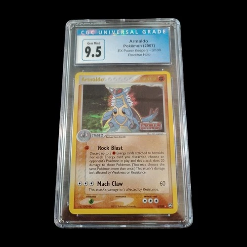 2007 Pokemon Armaldo Power Keepers 3 Reverse Holo CGC 9.5