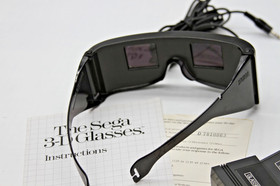 Sega Master System Sega 3D Glasses. Adapter, Instruct & Match Reg Card TESTED