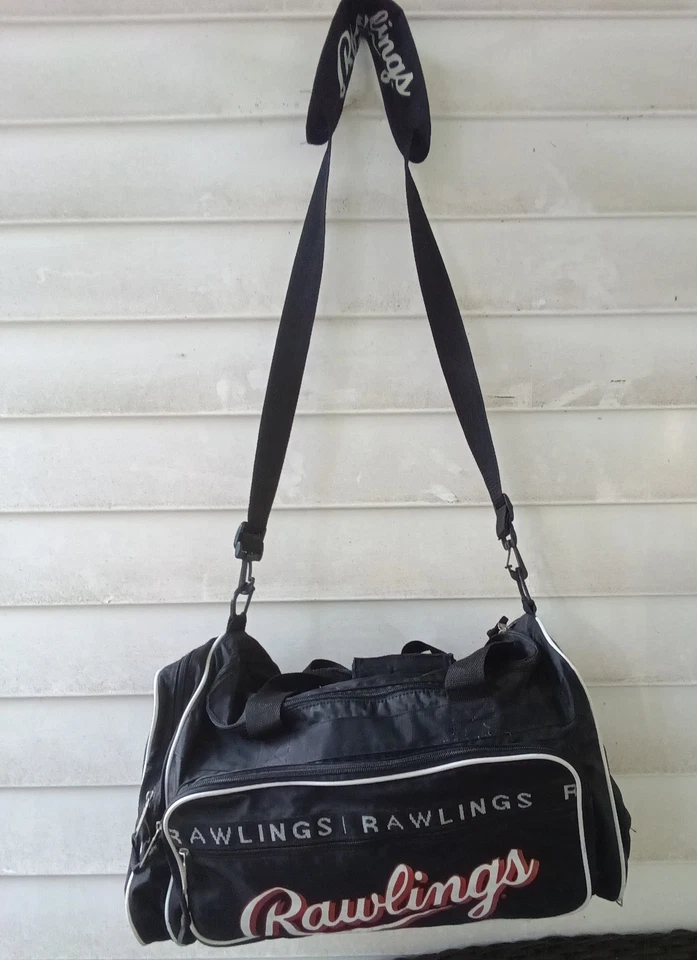 Bolsa de gimnasio Rawlings S#4195 negra 100 % nailon Foto 4 de 4