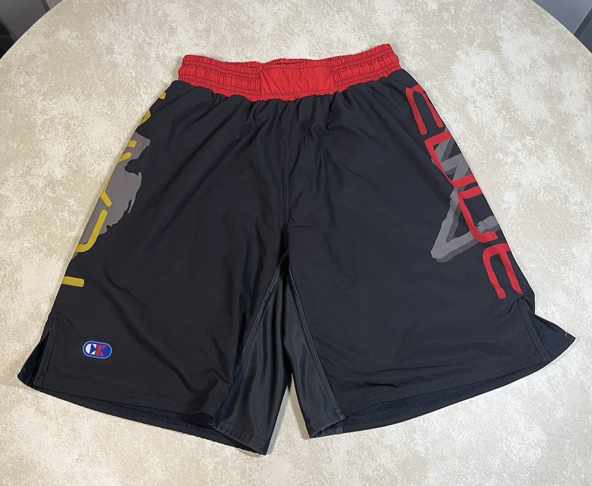 Pantaloncini da wrestling Cliff Keen Team Edge neri rossi taglia media 1132