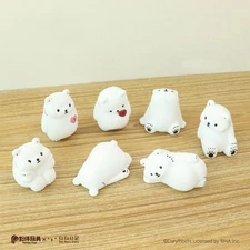 Bac Bac Is Thinking About - Kawaii Polar Bear Blind Box Figures 6Pack Full Set