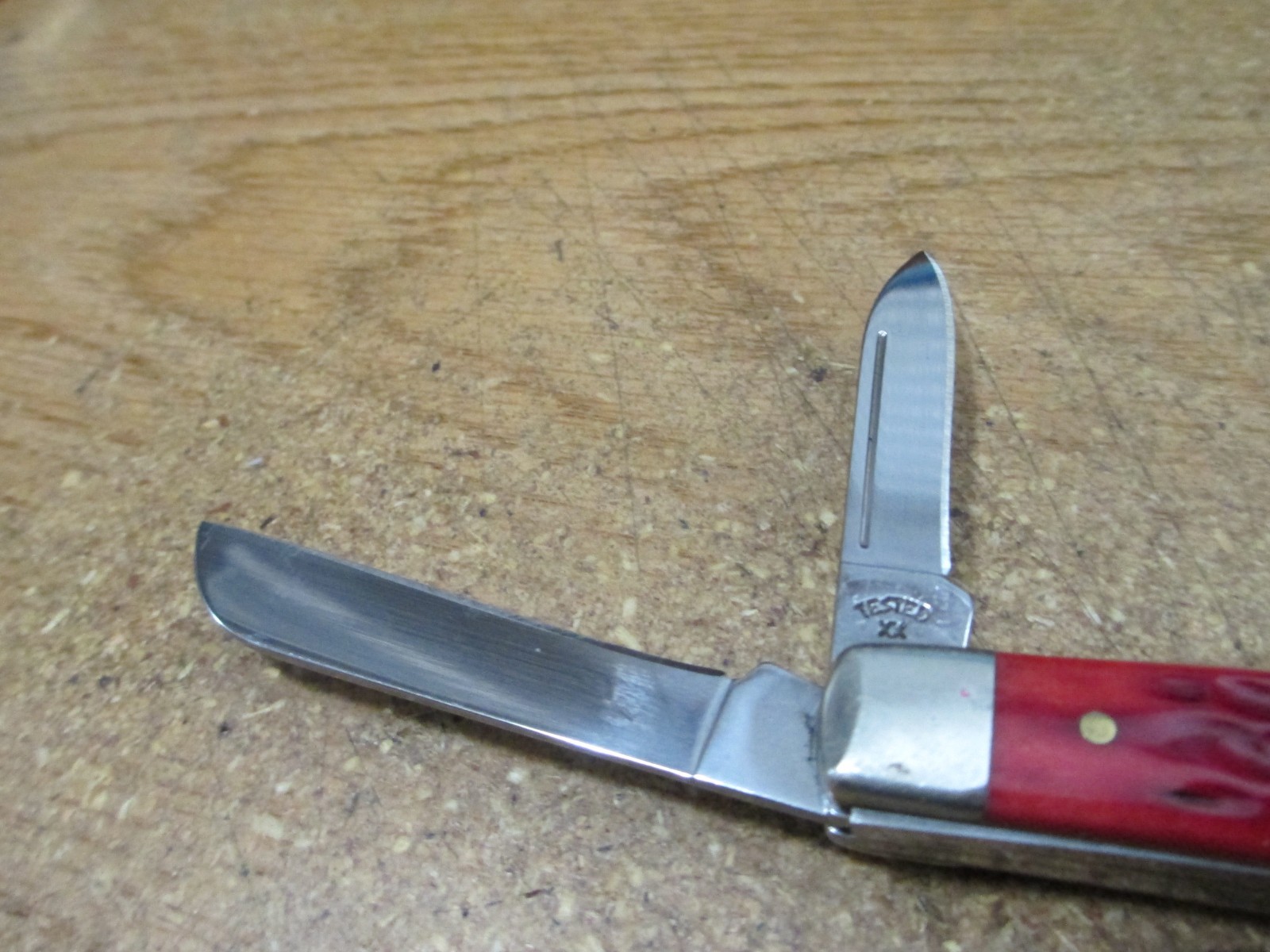 CASE XX CONGRESS 64052 RED BONE 4 BLADE FOLDING POCKET KNIFE