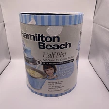 Hamilton Beach Half Pint Soft Serve Ice Cream Maker Model 68550E 