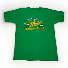 Vintage 1992 Miller Genuine Draft St Patricks Day Beer T Shirt Single Stitch XL