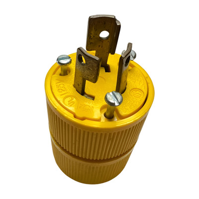 General Electric Yellow Twist Locking Male Plug, 15A, 125V **Free Shipping**