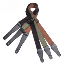 50 mm Schwarz Reine Baumwolle Gitarrengurt Atmungsaktiv Unterlage Elektro Akustik Bass