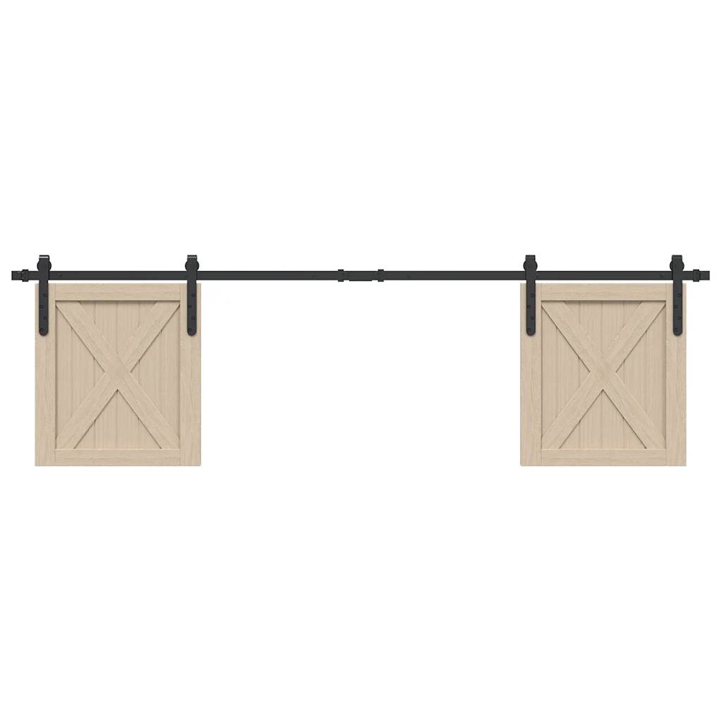 Kit Ferramenta Armadio Ante Scorrevoli 183 cm Acciaio - Portata 20kg