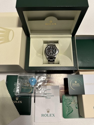 Rolex Explorer II Black Dial 16570 40mm Automatic Steel Bracelet Box and Papers