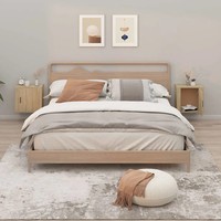 Nachttische 2Er Set Wandmontage Sonoma Eiche 50X30X47 Cm