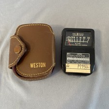 Vintage Weston Direct Reading Exposure Light Meter Model 853 w/ Original Case