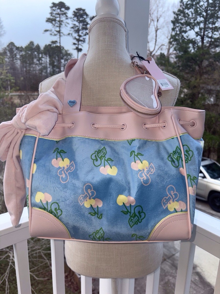 Juicy Couture Cherry Gelato Daydreamer Tote Bag Retro Blue Gleam