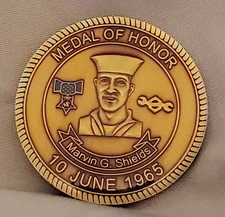 Naval Mobile Construction Battalion NMCB 11 SEABEE MOH USN Navy Challenge Coin