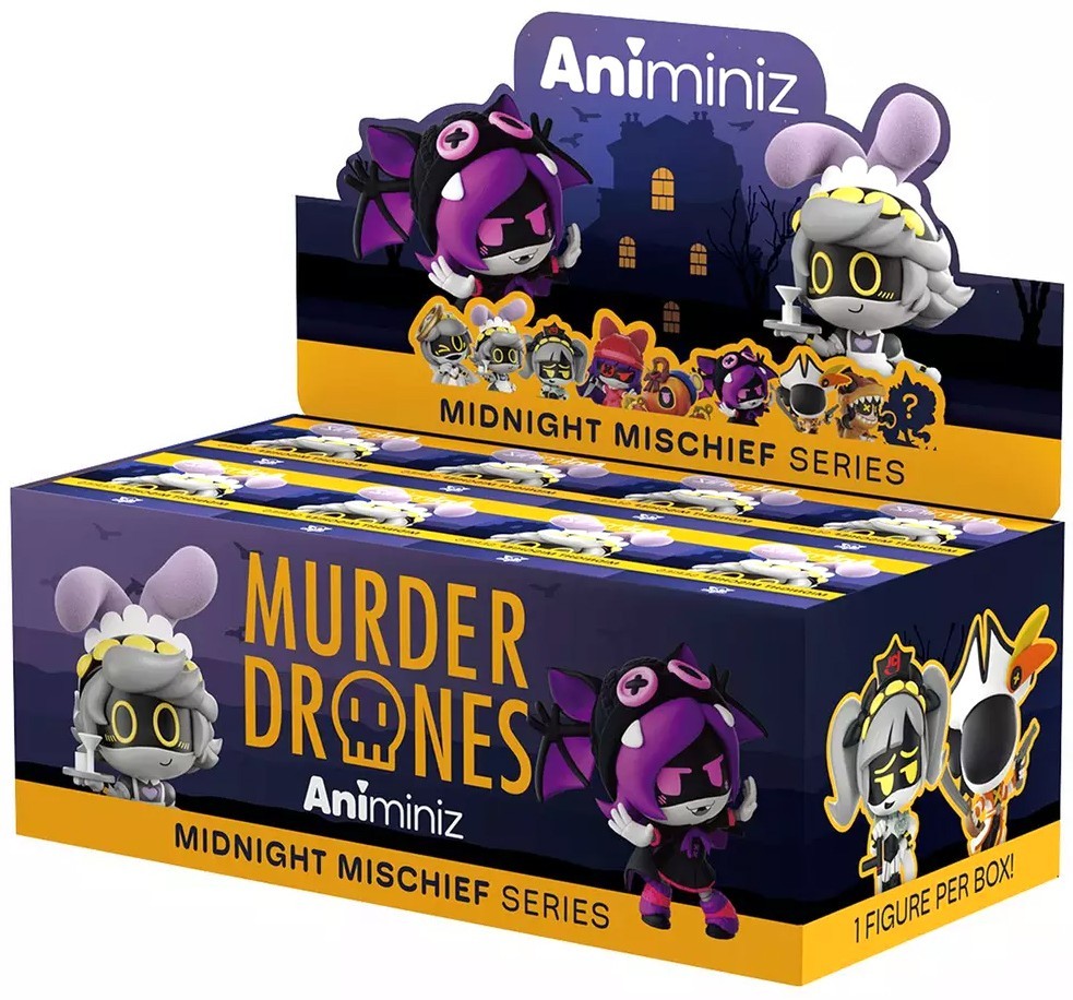 MURDER SET PIECES ★未開封品★ Murder Drones Animiniz Midnight Mischief Series Mini Figure 3-Inch