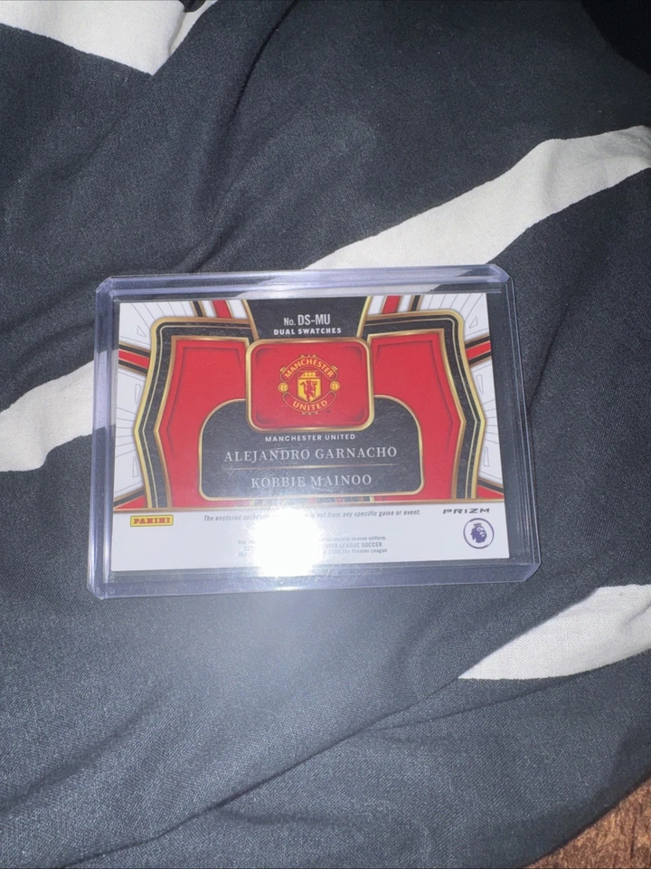 Muestras dobles Panini Silver Prizm Garnacho/Mainoo Manchester United 2024 Foto 2 de 2