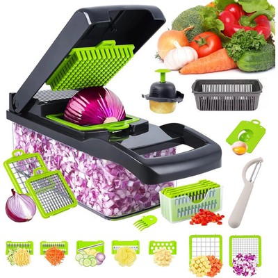 16 x 1 Kitchen professional chopper-type slicer, multifunctional food chopper, b