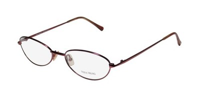 NEW VERA WANG V42 EYEGLASSES RED WOMENS METAL CAT EYE 53-18-140 FULL-RIM ITALY