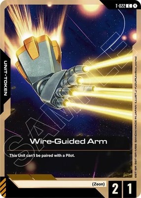 Wire-Guided Arm Token - T-022 - NM - Gundam TCG Card Game