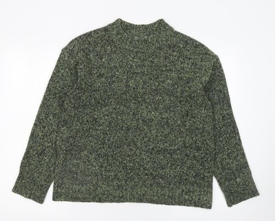 Matalan Damen Pullover Pulli grün mit Stehkragen Größe M