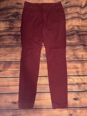 Women s 6 Old Navy Red High Rise Pixie Pants 