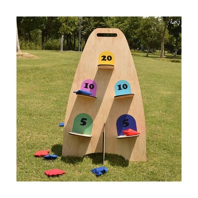NI-ROU Vertical Cornhole Game with 8pcs Bags Wood Bean Bag Toss Games for Kid...
