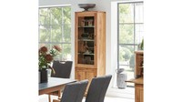 Vitrine Links Glasvitrine Standvitrine 5464 Newcastle Charakter Eiche Teilmassiv