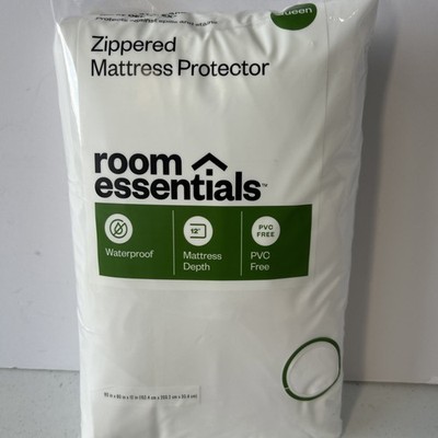 QUEEN Mattress Zippered Protector  Waterproof, 12'' Depth PVC Free. 60'' x 80''