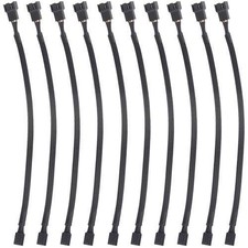 4 Pin PWM Fan Extension Cables 10PCS 10 Inches PC Fan Power Connector Wire USNew