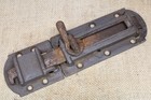 Old House Shutter Latch Vintage 1860’s Rustic Slide Bolt 8 3/8” Clean Cast Iron