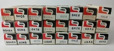 Lot of 25 Lindal Vacuum Electron Tubes w Boxes