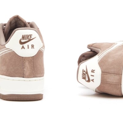 Size 13 - Nike Air Force 1 '07 LV8 Embroidered Swoosh - Mink Brown