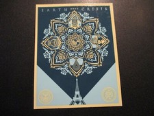 SHEPARD FAIREY Obey Giant EARTH CRISIS Eiffel Tower STICKER art poster 112 Z