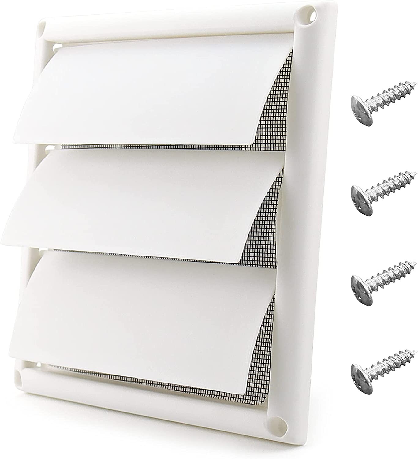 AC Heat Vent Cover Grille 6 X 6 Duct Size White Air Return Sidewall ac-heat-vent-cover-grille-6-x-6-duct-size-white-air-return-sidewall