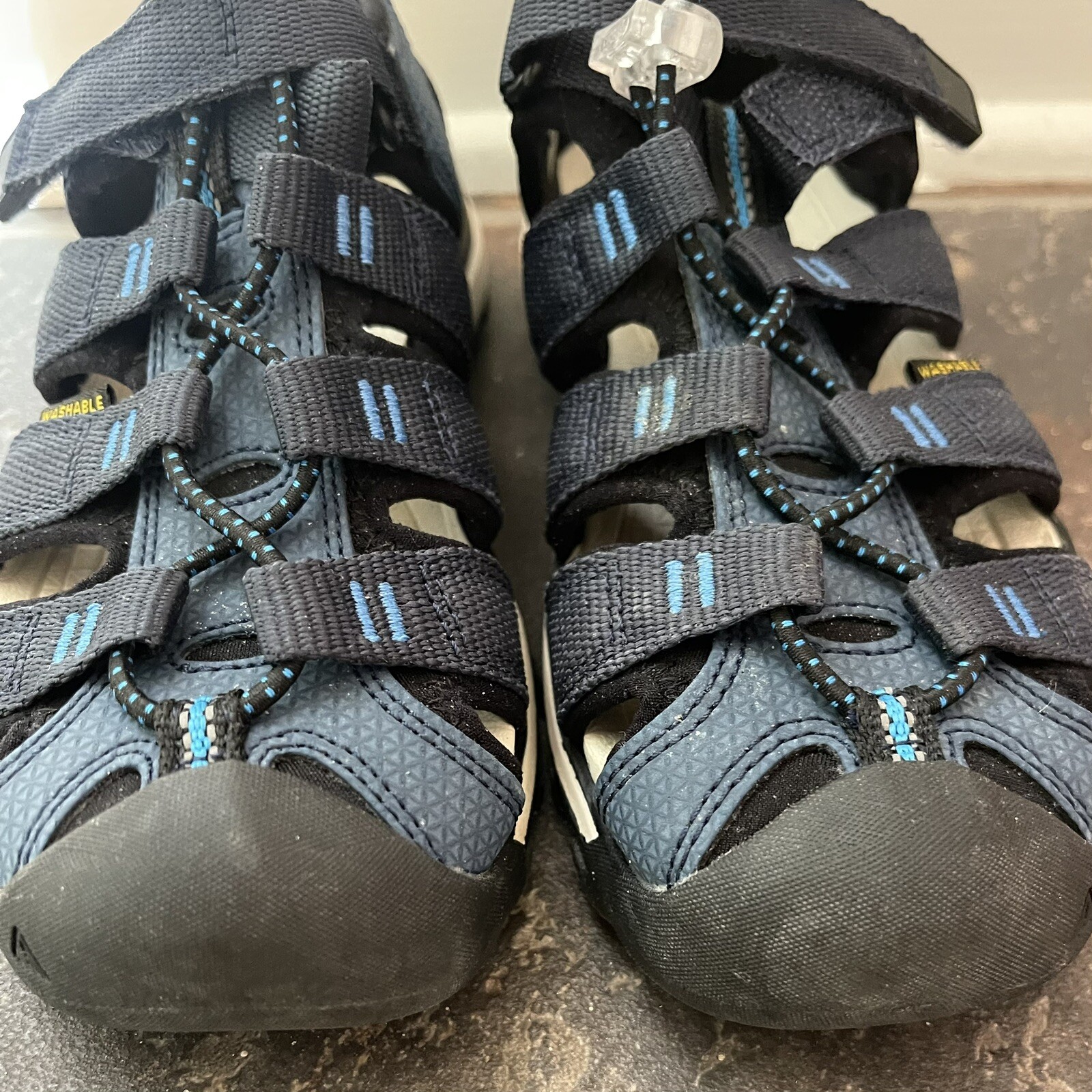 Sandali Keen Shoe unisex bambini Newport NEO H2 blu lavabili punta chiusa acqua taglia 1