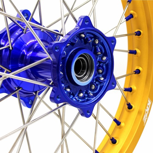 KKE 21/19 MX Cast Wheels Rim Fit Yamaha YZ125 YZ250 1999-2025 YZ250F YZ450F Gold - Picture 10 of 11