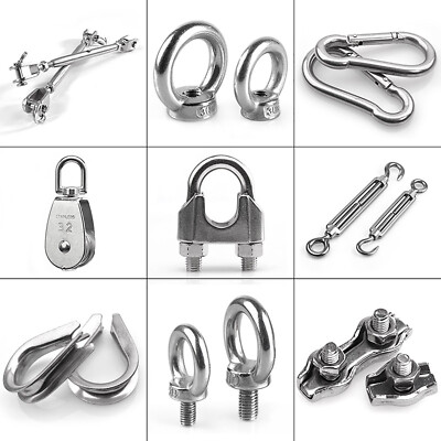 Spannschloss Wirbelkarabiner Karabinerhaken Schäkel Schraubverbinder Edelstahl