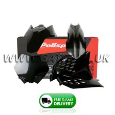 KTM EXC 125/200/250/300/400/450/530 EXCF 2008-2011 Black Polisport Plastic Kit