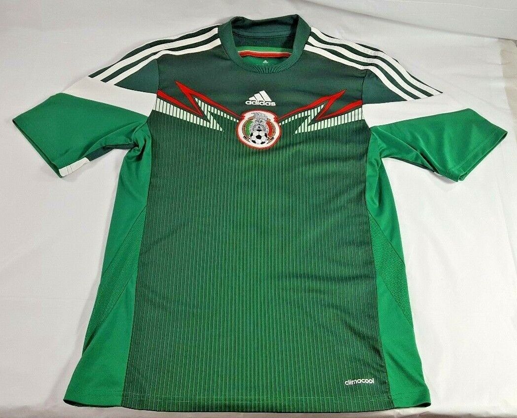 Adidas Mexico National Team World Cup 2014 Soccer Jersey Men's Small Jose  Luis